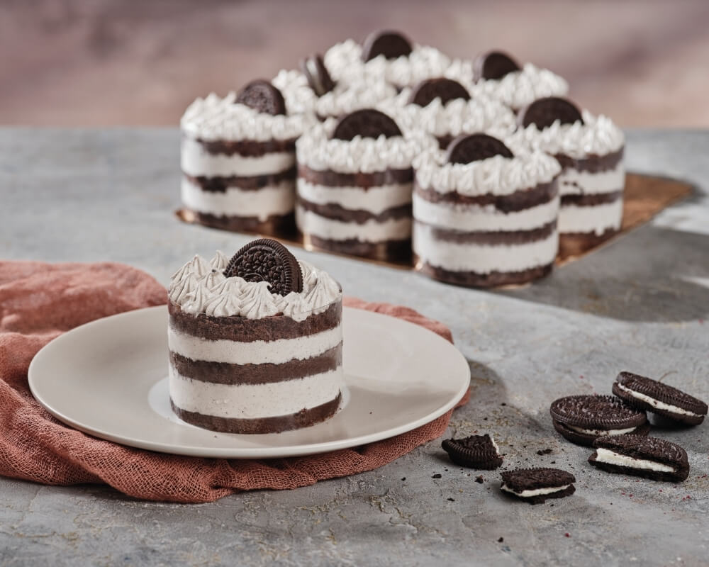 Gerçek oreo parçacıkları kreması ile yapılmış harika lezzet.